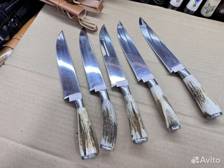 Пчак из нержавеющей стали,ручка из рога косули