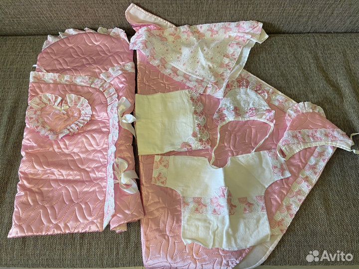 Комплект на выписку для девочки лето