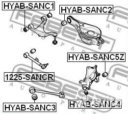 Сайлентблок заднего верхнего рычага