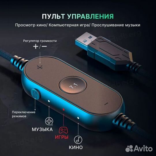 Игровые наушники с микрофоном