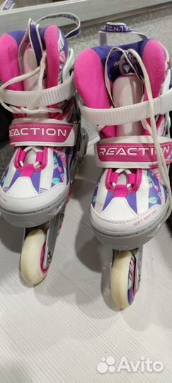 Роликовые коньки Reaction + защита в подарок