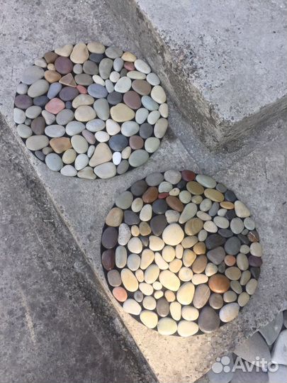 Массажный ортоподичиский коврик из морской гальки