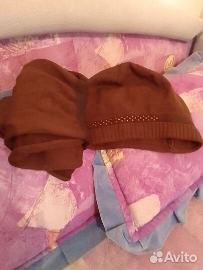 Комплект шапка и шарф женский