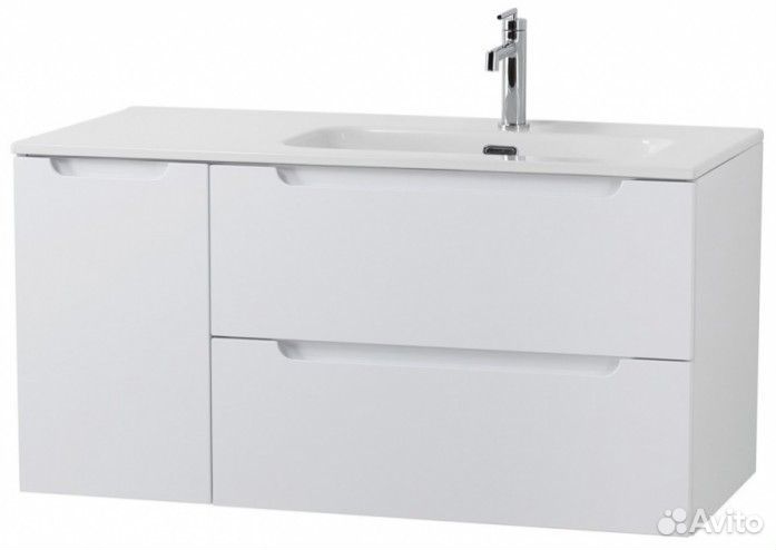 Тумба с раковиной BelBagno Etna 100-BB1000ETL-R Bianco Lucido