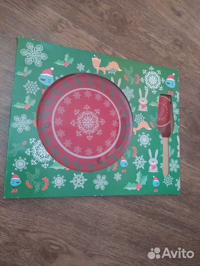 Тарелка для торта с лопаткой