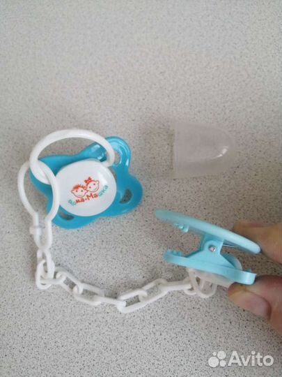 Соска-пустышка с прищепкой