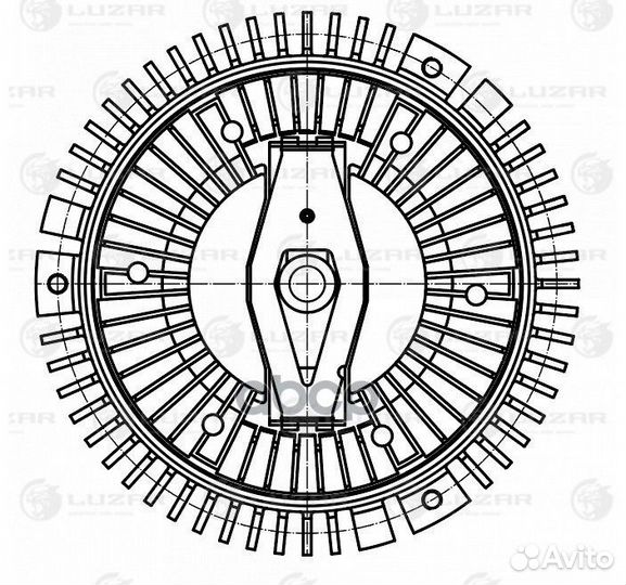 Вискомуфта ssang yong actyon 05/kyron 05- без