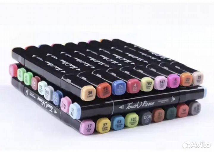 Маркеры двухстороние для скетчинга новые