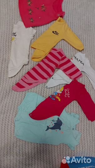 Детские вещи пакетом для девочки до года одежда