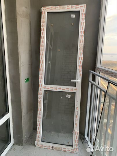 Балконный блок с дверью бу