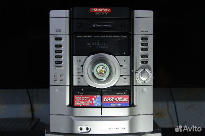 Музыкальный центр sony mhc rg590s