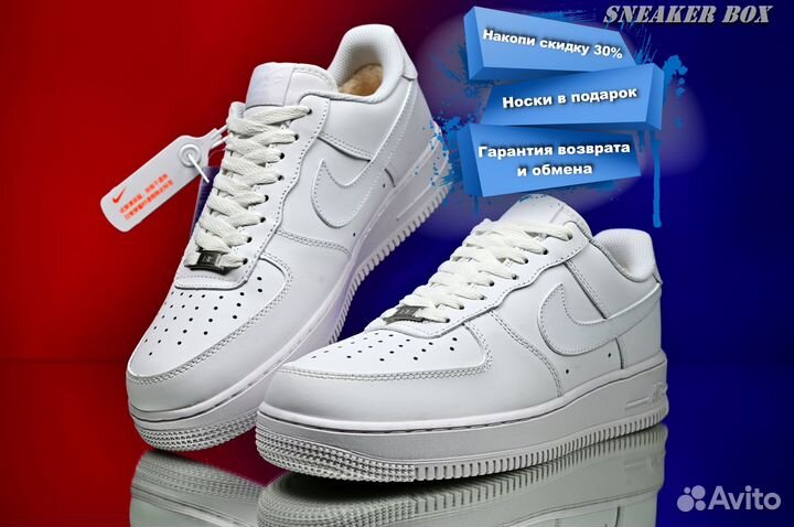 Nike Air Force 1 Low '07 White Зимний образ