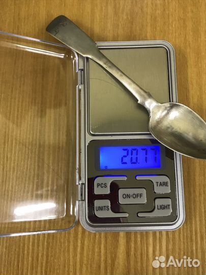 Чайная ложка серебро 84