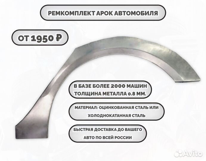 Ремонтные арки (ремкомплект) на автомобиль