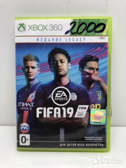 Диск fifa 19 для Xbox 360
