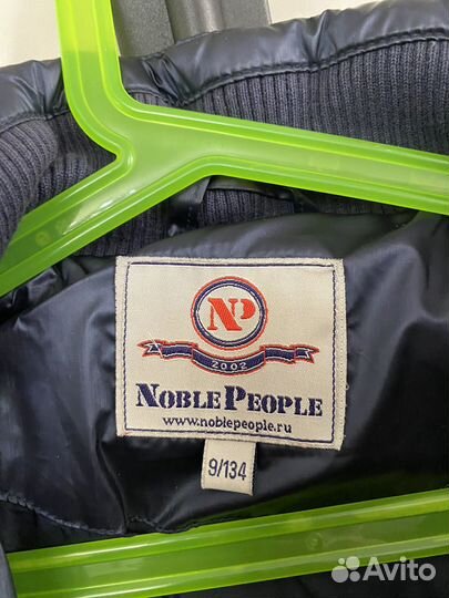 Пуховик зимний для девочки 134 noble people