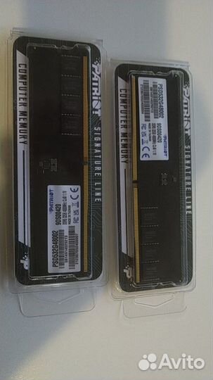 Оперативная память ddr5 patriot 64гб(2х32гб) 4800м