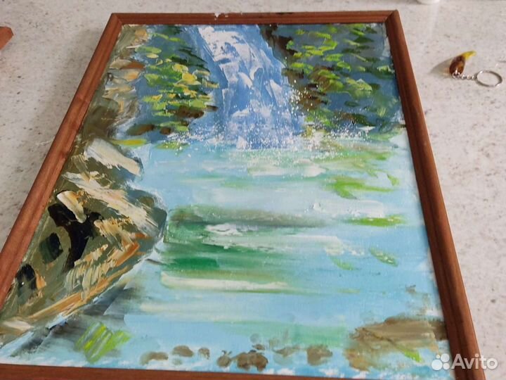 Картина маслом 33 водопада