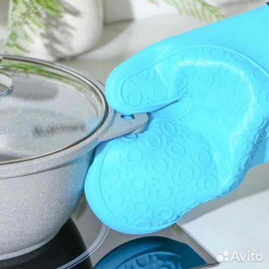 Рукавица силиконовая для горячего Доляна Профи», 2