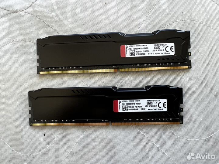 Kingston HyperX Fury Ram ddr4 2х8gb 2666