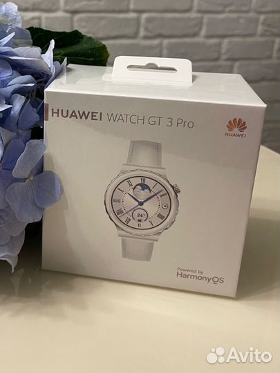Смарт часы huawei watch gt 3 pro бело-серебрянные