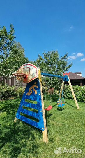 Детские качели уличные бу