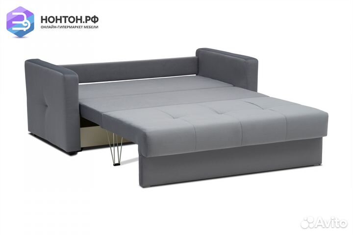 Диван шагающая еврокнижка Вита темно-серый