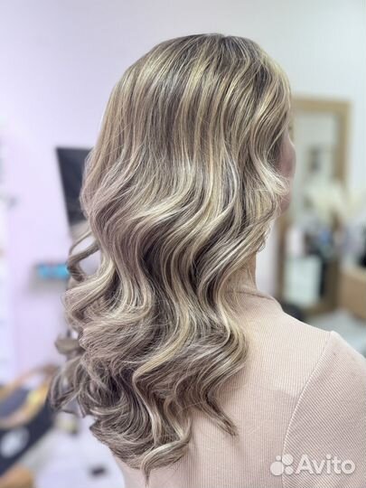 Укладка локоны