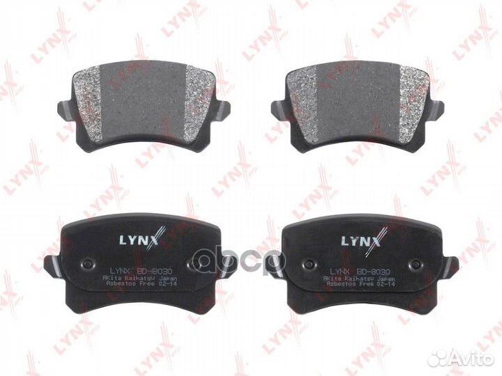 Колодки тормозные дисковые зад BD8030 lynxauto