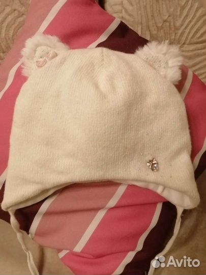 Шапка зимняя для девочки 48 50