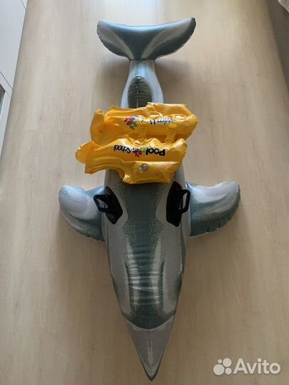 Надувной дельфин и жилет