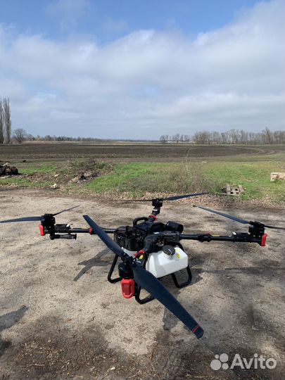 Обработка полей агродроны xag p100 pro