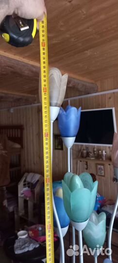 Торшер напольный цветной бу