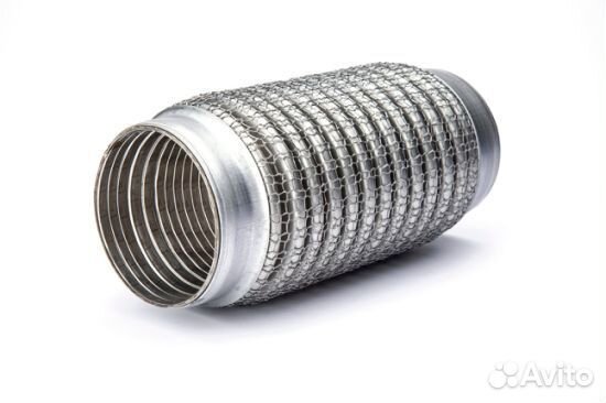 Гофра выпускная с сеткой 63мм - длина 150мм