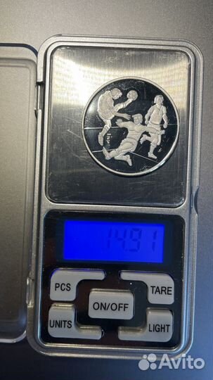 Серебряная медаль чм 1986 AG999