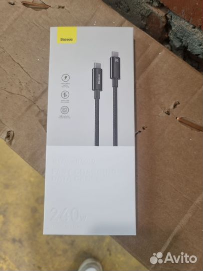 Кабель Baseus USB Type-c 240w, 1 м
