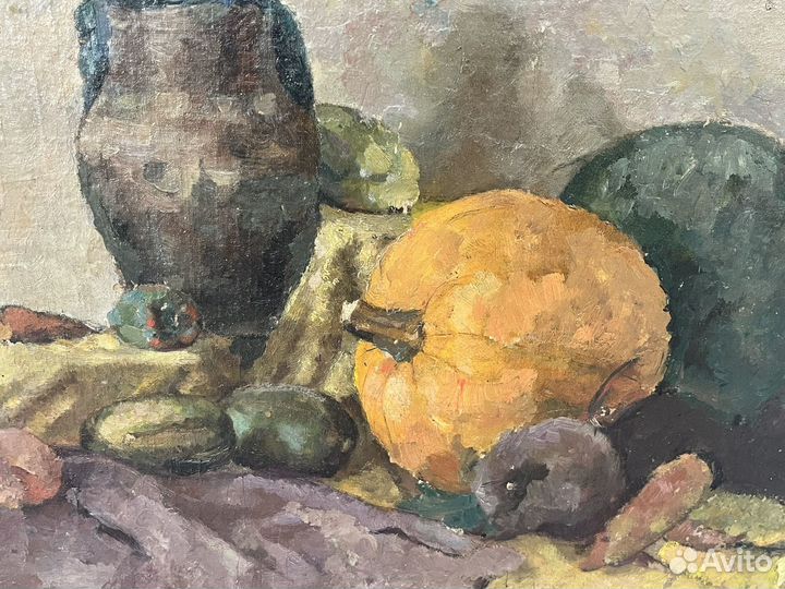 Картина натюрморт худ. неклюенко 1950г