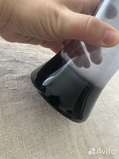 Ваза цветное стекло винтаж Чехословакия