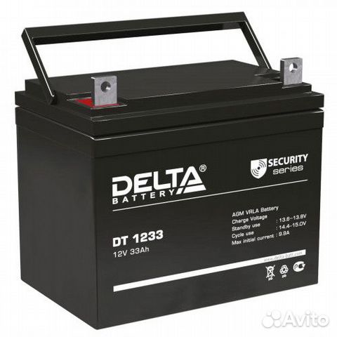 Delta DT1233 33Ач. Аккумулятор для ибп 12В