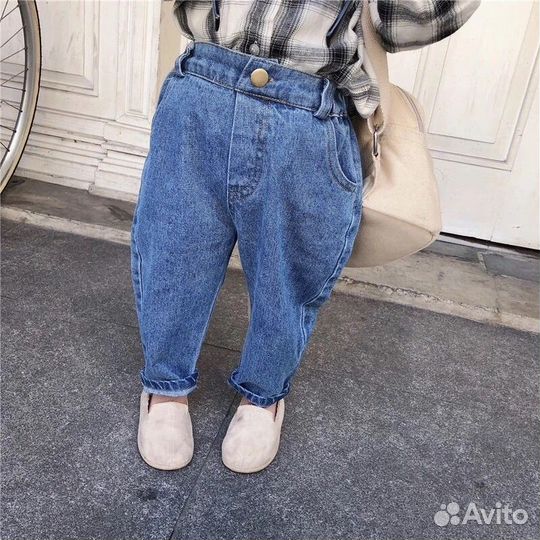 Джинсы на резинке