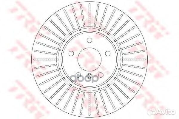 Диск тормозной перед прав/лев DF6408S TRW