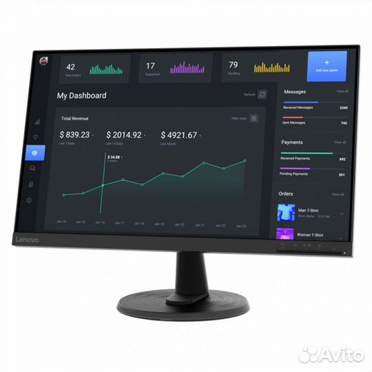 Монитор Lenovo C24-40 63dckat6IS 574426