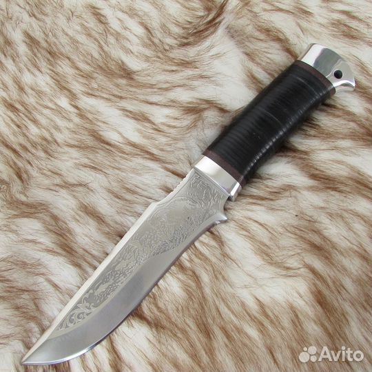 Нож нс-24А (X50CrMoV15) алюминиевые вставки