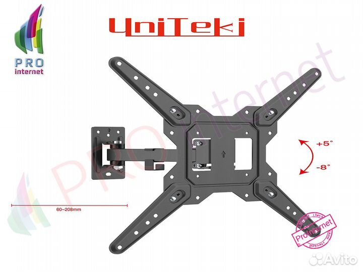 Кронштейн для тв поворотно наклоный 23-55