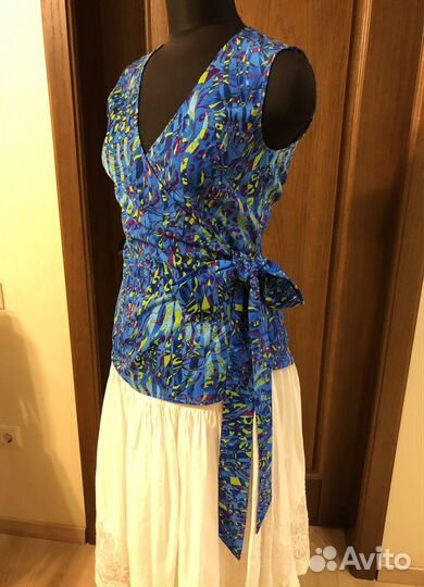 Блузка топ с запАхом 44