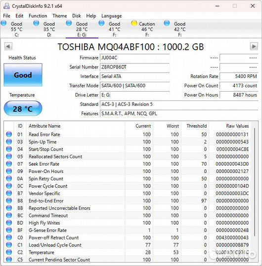 HDD 1TB 2.5