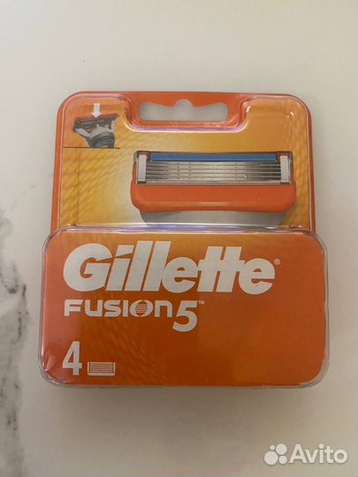 Сменные кассеты gillette fusion5 4 шт