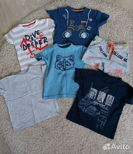 Вещи пакетом на мальчика р.104 110 116