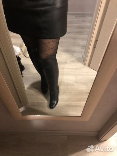 Ботфорты кожаные 36