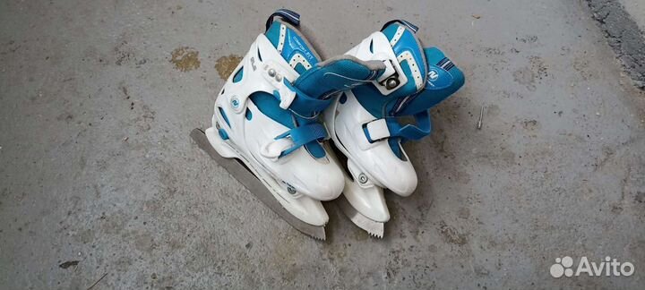 Коньки детские регулируемые размер 26-29